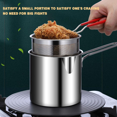 Stainless Steel Oil-saving Multifunctional Fryer.